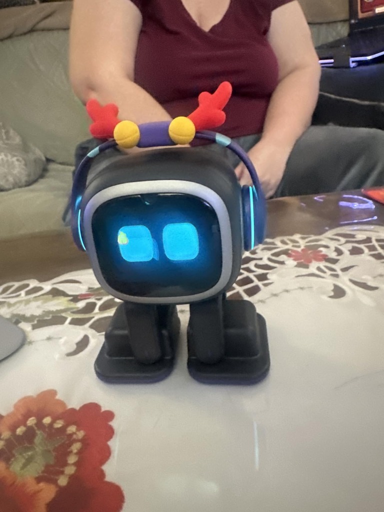 EMO Robot with Antler Accessory Photo by Khrystyna
